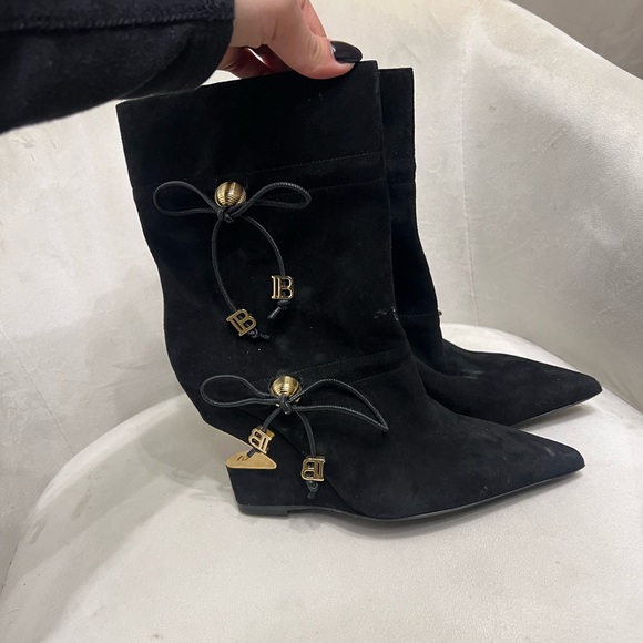 Balmain Suede Boots - Picture 3 of 10